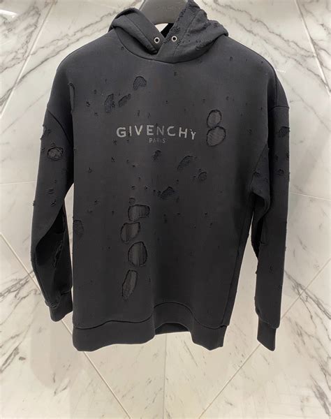 hoodie givenchy paris men|givenchy paris sweatshirt destroyed.